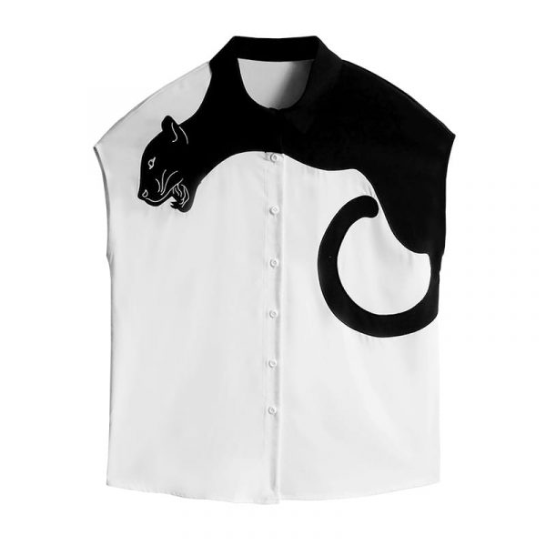 Camisa Blanca Pantera Negra - Imagen 2