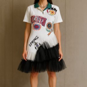 Vestido tipo Polo + Tul
