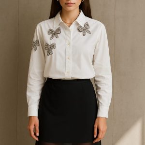 Camisa Blanca Moños