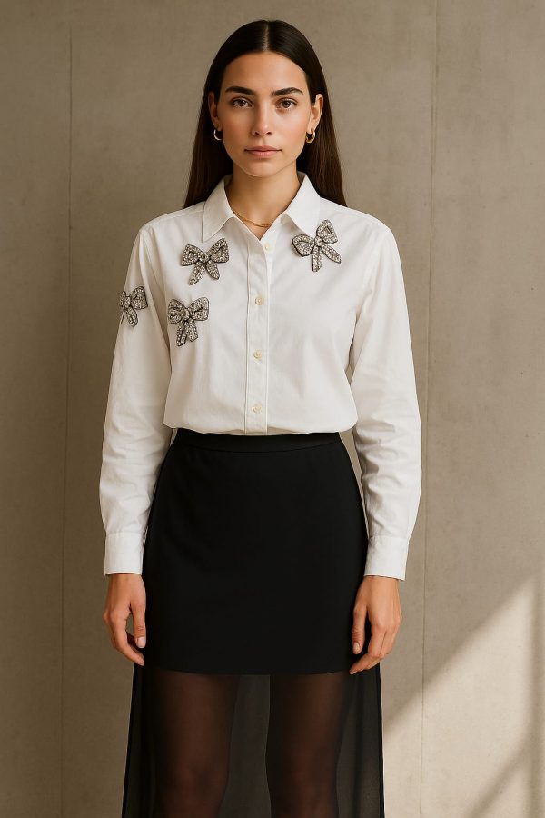 Camisa Blanca Moños