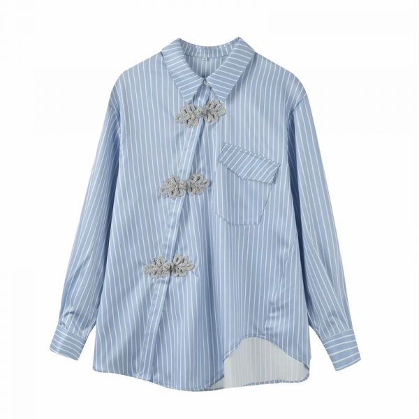 Camisa Azul Cruzada - Imagen 2