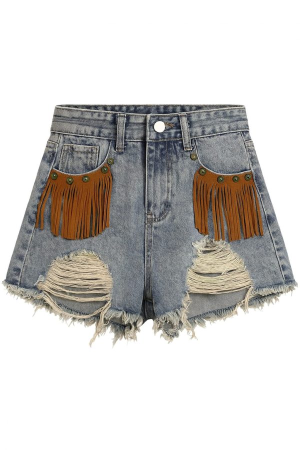 Short Denim Flecos - Imagen 2