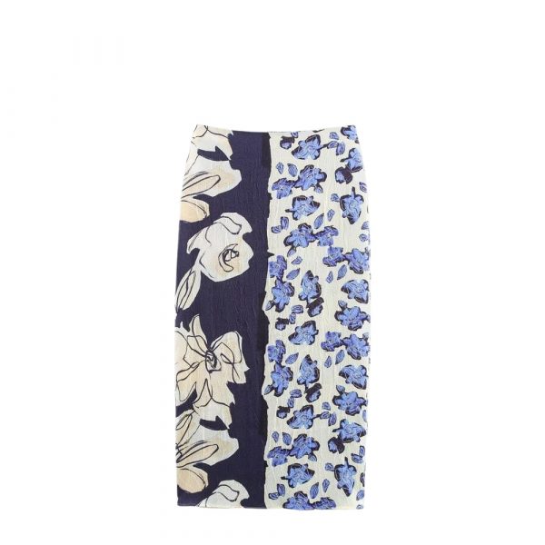 Falda 3/4 Estampada en Azul - Imagen 2