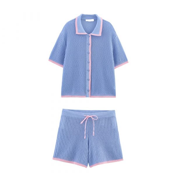 Conjunto Azul Tejido - Imagen 2